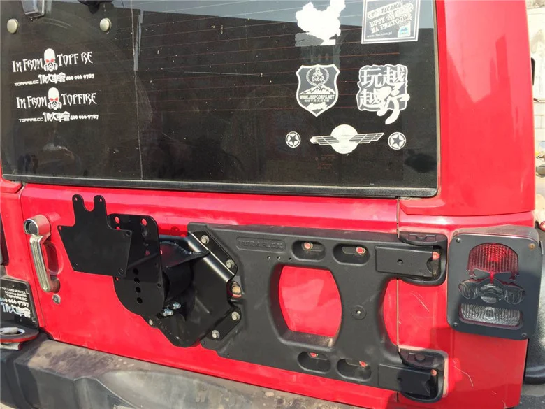 Lantsun J152 Spare Tire Bracket for Jeep Jk for Wrangler Accessories 2007+ Jk Car TF Spare Tire Carr view 3