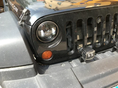 J176 Jk Front Bumper Spot Light Bracket view 2