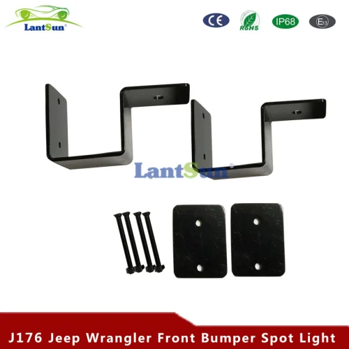 J176 Jk Front Bumper Spot Light Bracket view 3