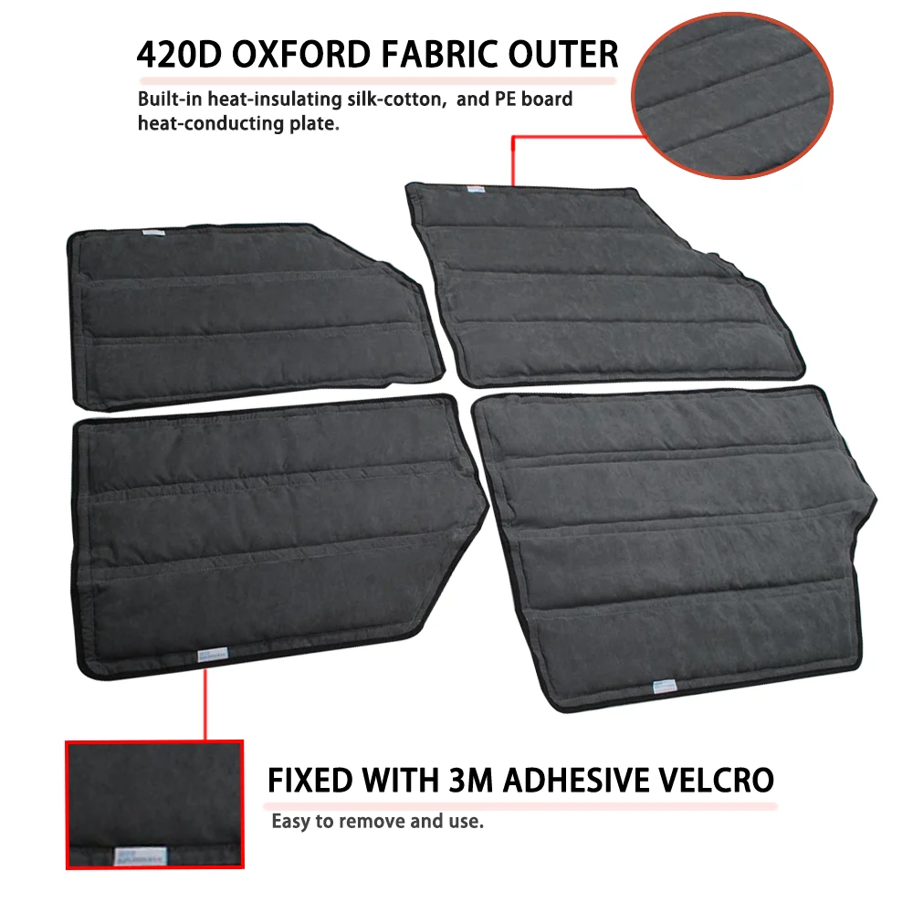 SXMA-A Headliner Hardtop Heat Insulation for Jeep JK Hard Top Headliner Roof Heat Insulation Cotton view 6