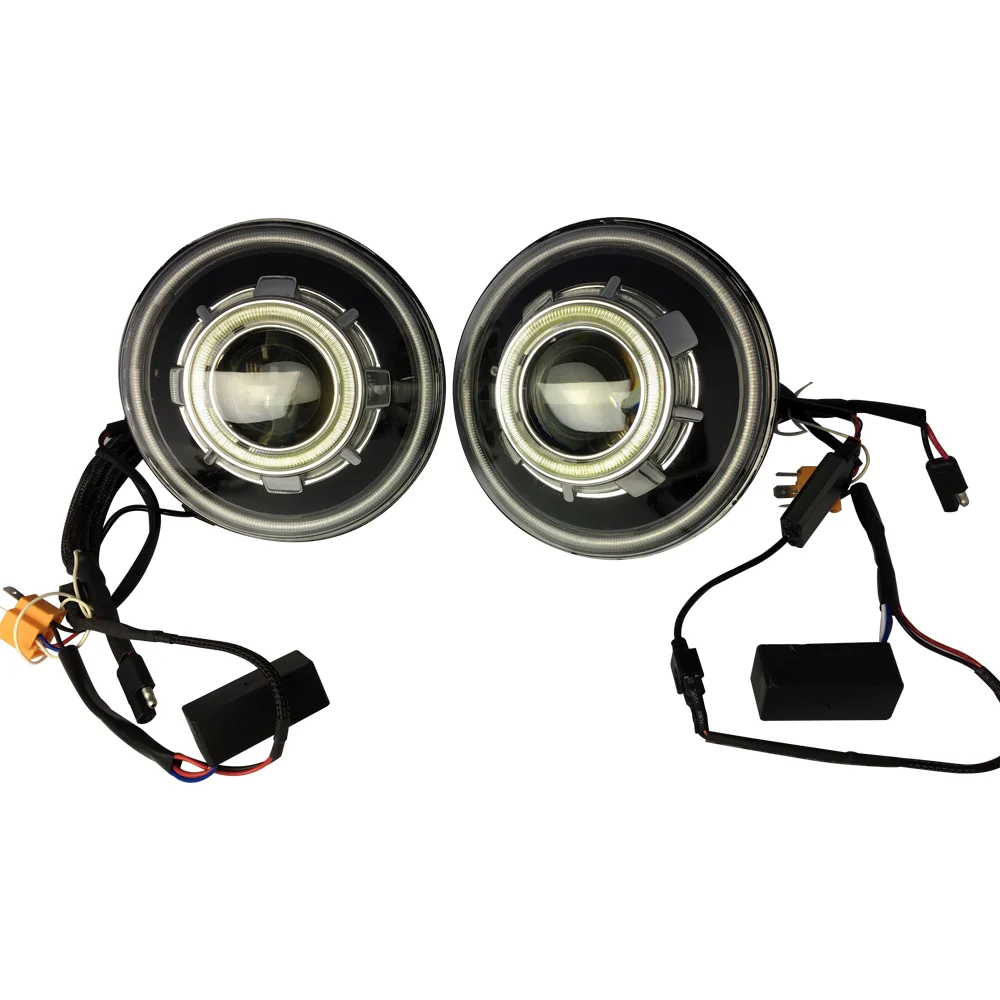 J238- 7" the Stars Headlight for Jeep for Wrangler JK with Abcdefgh 8 Colors view 2