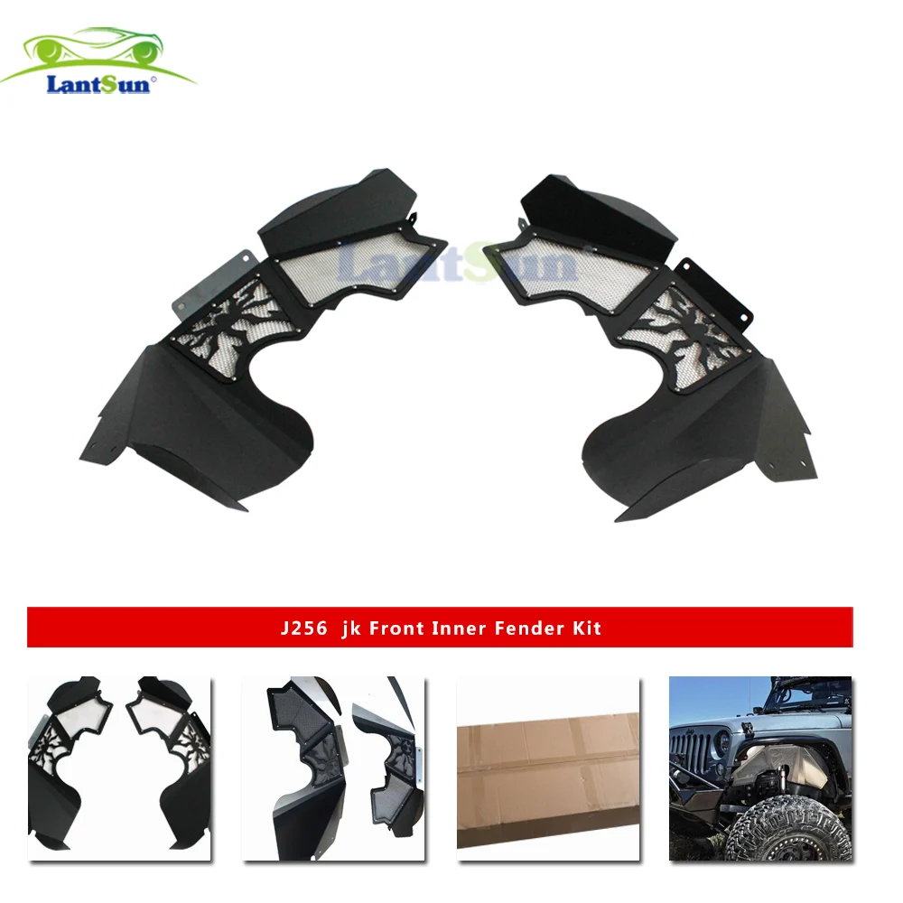 Lantsun J256 Front Inner Fender Kit for Jeep for JK for Wrangler 2007-2017 view 5