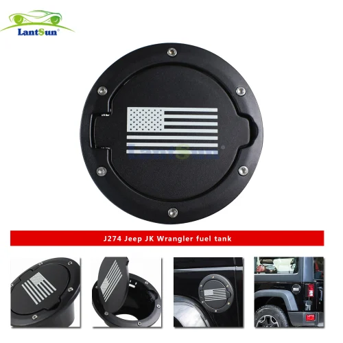 J274 JK Wrangler Fuel Tank with America Flag view 5
