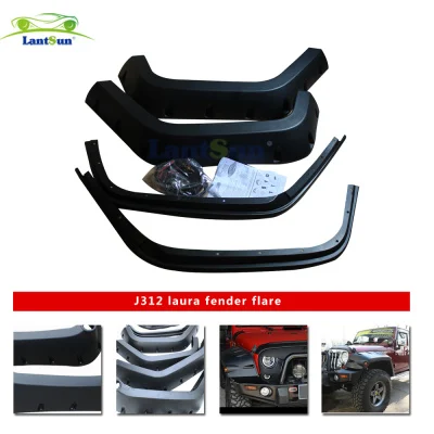 J312 Abs Plastic Wheel Fender for Jeep Wrangler Rubicon view 4