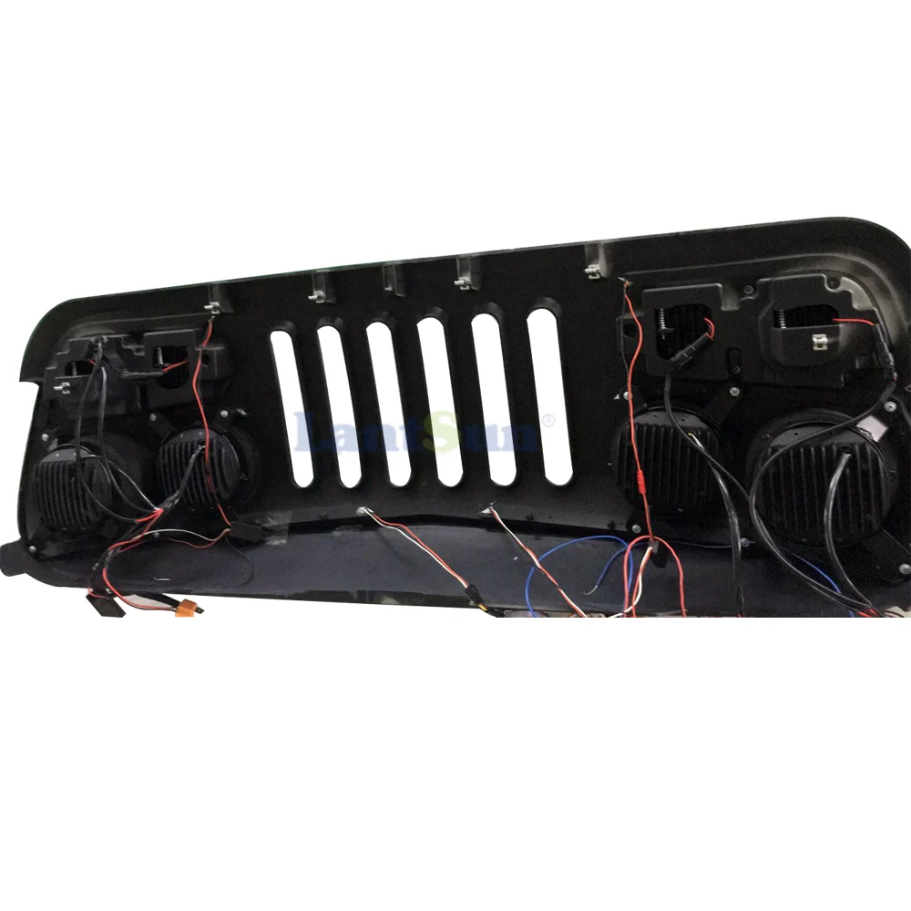 For Jeep Wrangler JK 07-2018 New Style Front Grille (J315) view 2