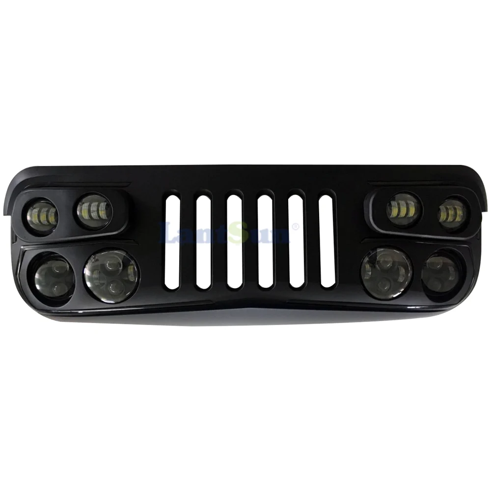 For Jeep Wrangler JK 07-2018 New Style Front Grille (J315) view 3