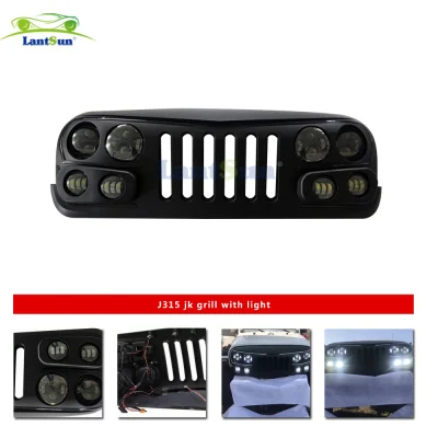 For Jeep Wrangler JK 07-2018 New Style Front Grille (J315) view 4