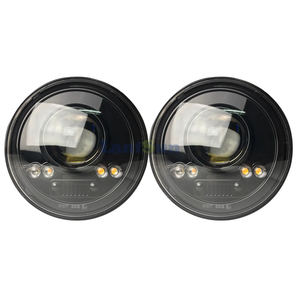 J316 High Low Beam 7 Inch Round Jeep Wrangler LED Headlights