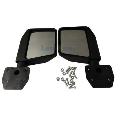 Rearview Mirror Black Door Side Mirrors Kit for Jeep Wrangler J319