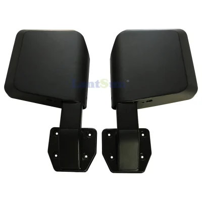 Rearview Mirror Black Door Side Mirrors Kit for Jeep Wrangler J319 view 2