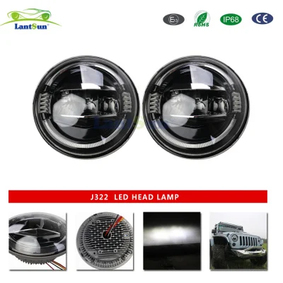 LED Motorcycle Headlight High/Low Beam for Jeep Wrangler Off-road Vehicles LED Head Lamp J322 view 4