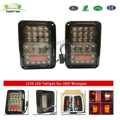 J339 FOR Jeep Wrangler LED Tail Lamp JK Brake Tail Light view 3