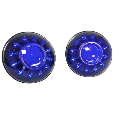 J358 Headlight Suitable for Wrangler JK2007-2017 Red White Blue Three Colors view 3