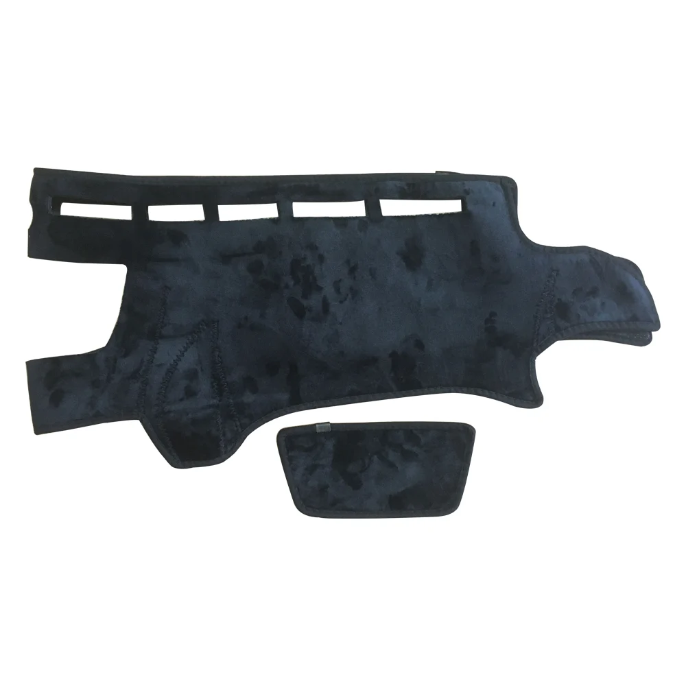 J369 Black Dashboard Cover Dash Mat for Jeep Wrangler JK 2007-2017
