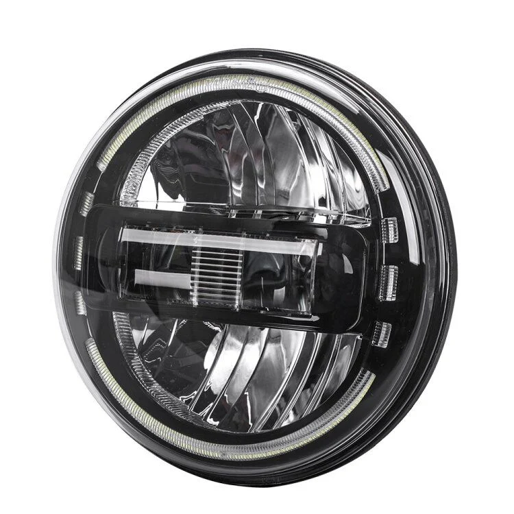 J370 7 Inch High-Low Beam Led Headlights for Jeep Wrangler JK 2007-2017 view 2