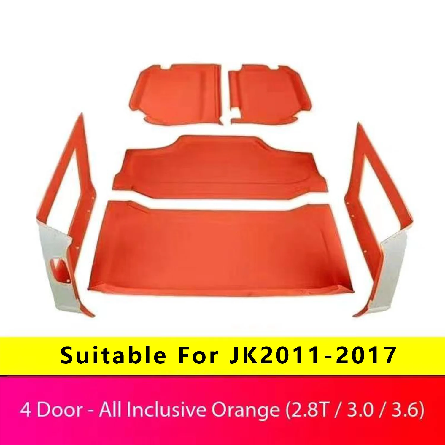 JL JK Auto Interior Warm-Keeping Sets for Jeep Wrangler 2007+ Car Anti-insolation Protector No Dri view 2