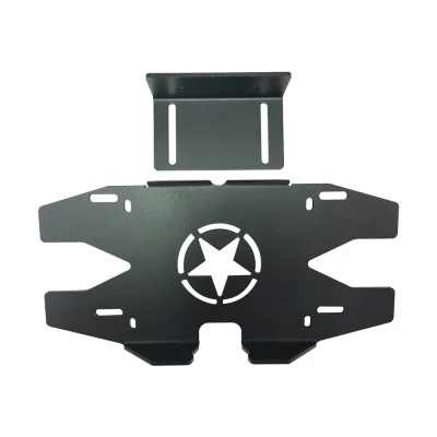 High Quality Black ABS Rear License Plate Bracket Rear License Plate Holder for Jeep 2007+ JL1082 view 2