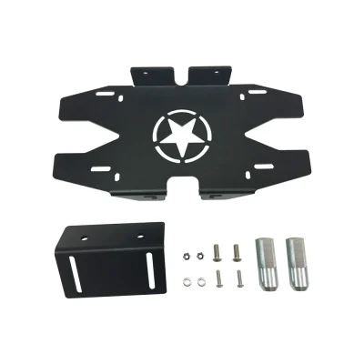High Quality Black ABS Rear License Plate Bracket Rear License Plate Holder for Jeep 2007+ JL1082