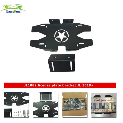 High Quality Black ABS Rear License Plate Bracket Rear License Plate Holder for Jeep 2007+ JL1082 view 4