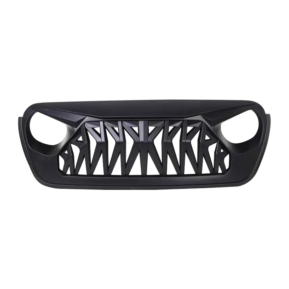 Lantsun JL1111 Black ABS Plastic Gladiator Armor Front Grille Grill for Jeep for Wrangler JL view 2