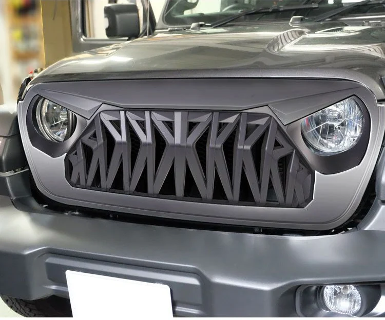 Lantsun JL1111 Black ABS Plastic Gladiator Armor Front Grille Grill for Jeep for Wrangler JL view 5