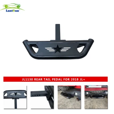 Black Iron Car Pedal Side Rear Tail Step Bar for Jeep and Truck JL1130 view 4