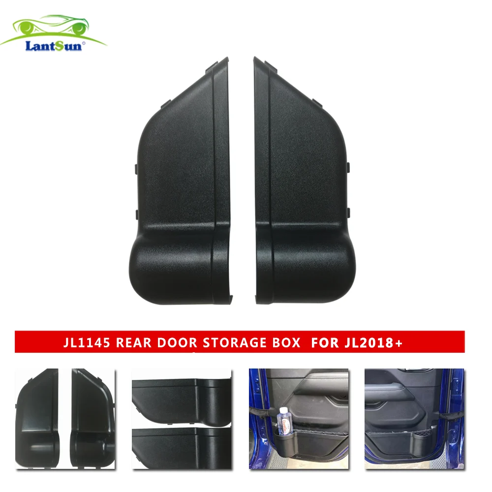 Lantsun JL1145 for Jeep JL for Wrangler Accessories 2018+ JL ABS Rear Door Storage Box view 6