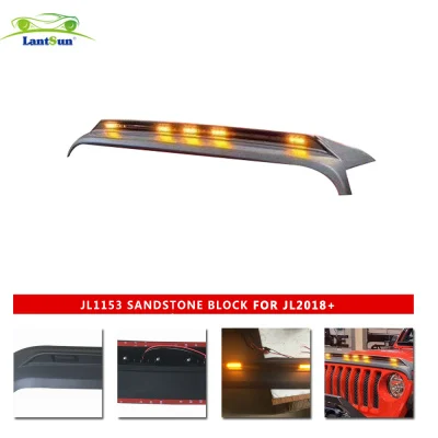 JL1153 Sandstone Block JL Front Cover with LED Bulb view 2