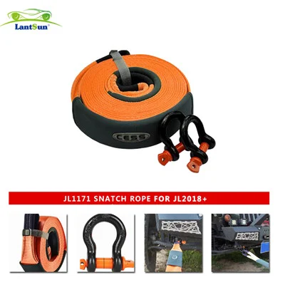 JL1171 Recovery Tow Rope 9M 15T Stretch Towing Rope for Car Parts view 4