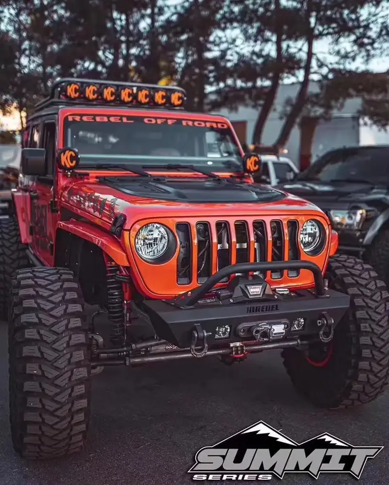 JL1175 Aluminum Alloy Car Front Bumpers for Jeep Wrangler JL 2018 view 3