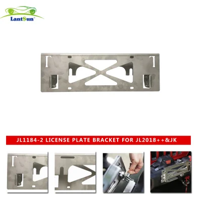 JL1184 License Plate Bracket Is Suitable for Wrangler JL2018+ and JK2007-2017 License Plates