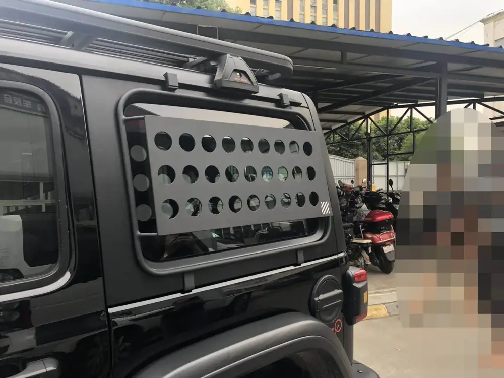 JL1186 Fence Brackets Side Window Armor for Jeep Wrangler JL view 5