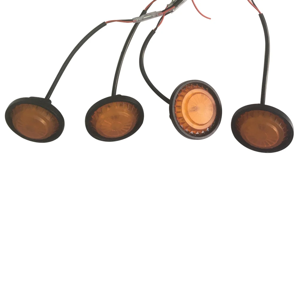 JL1189 Amber Led Grille Lights ABS Led Lamp for Jeep Wrangler JL Accessories