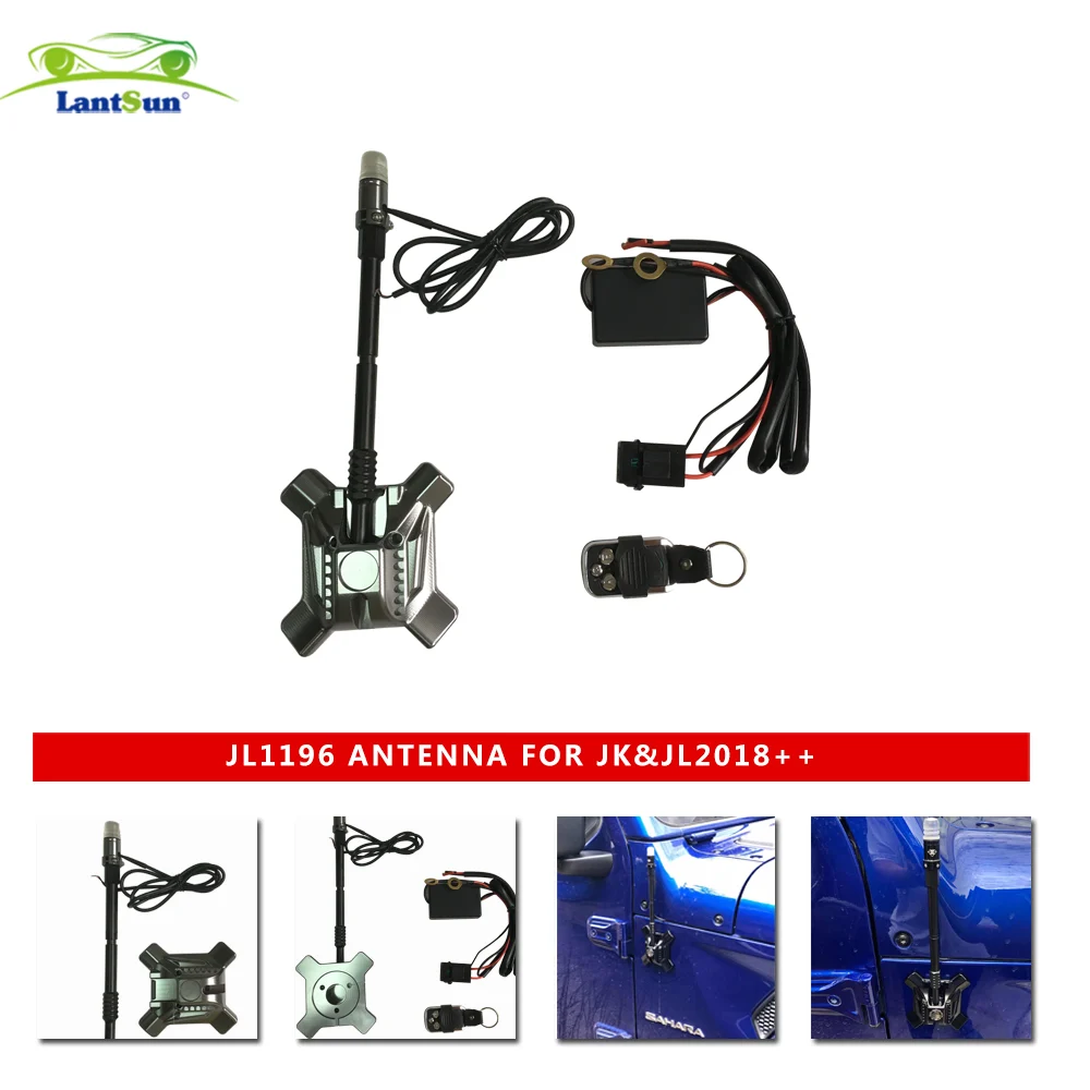JL1196 New Flashing Car Antenna for Jeep Wrangler JK and JL Parts view 5