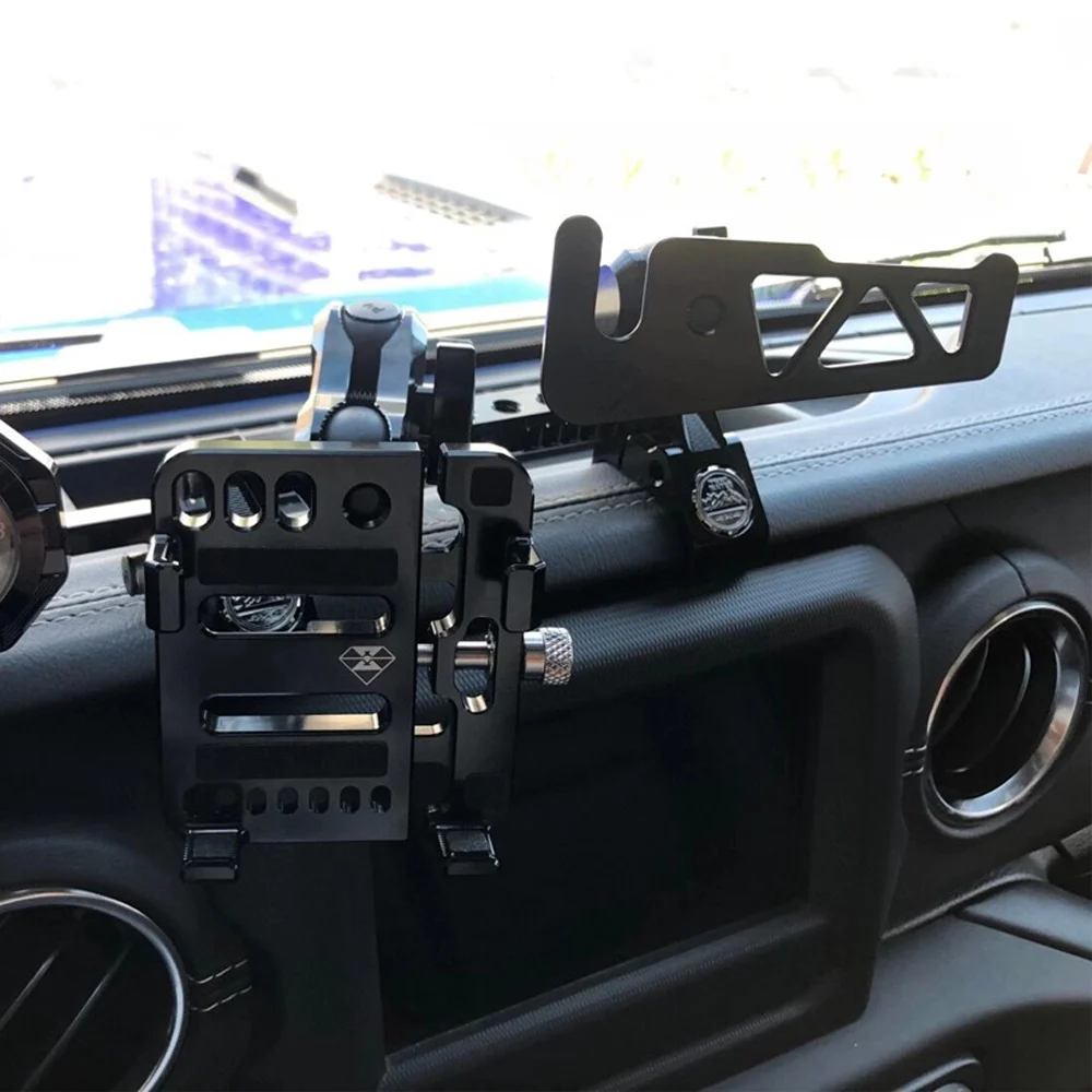 JL1198 Car Center Console Transmitter Phone Holder for Jeep Wrangler JL 2018