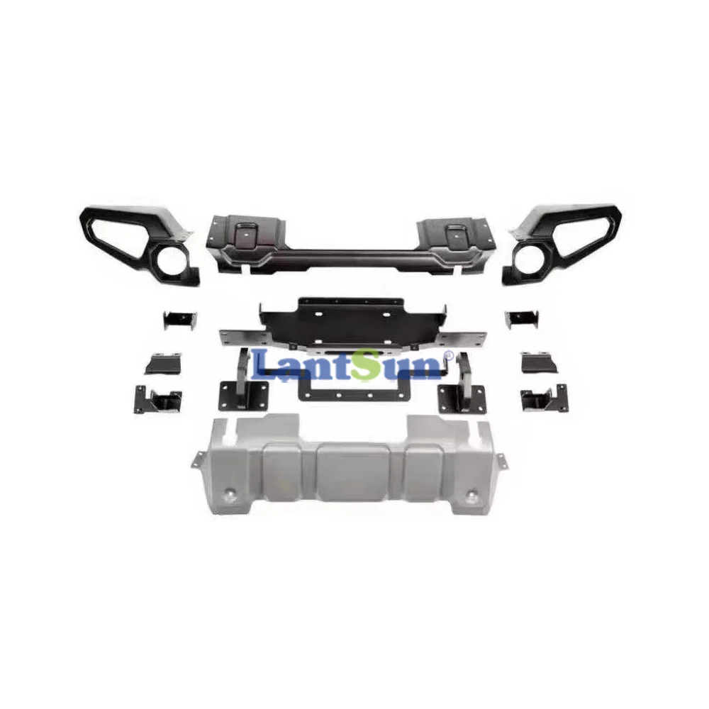 Lantsun JL1229 R-style Bumper for Jeep for Wrangler JL Steel Front Bumper