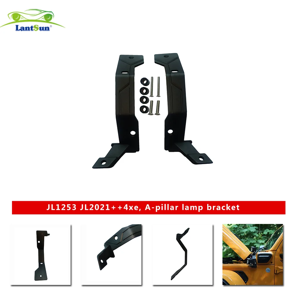 Lantsun JL1253 A-pillar Lamp Bracket with Lamp for Jeep for Wrangler JL for 4XE view 7