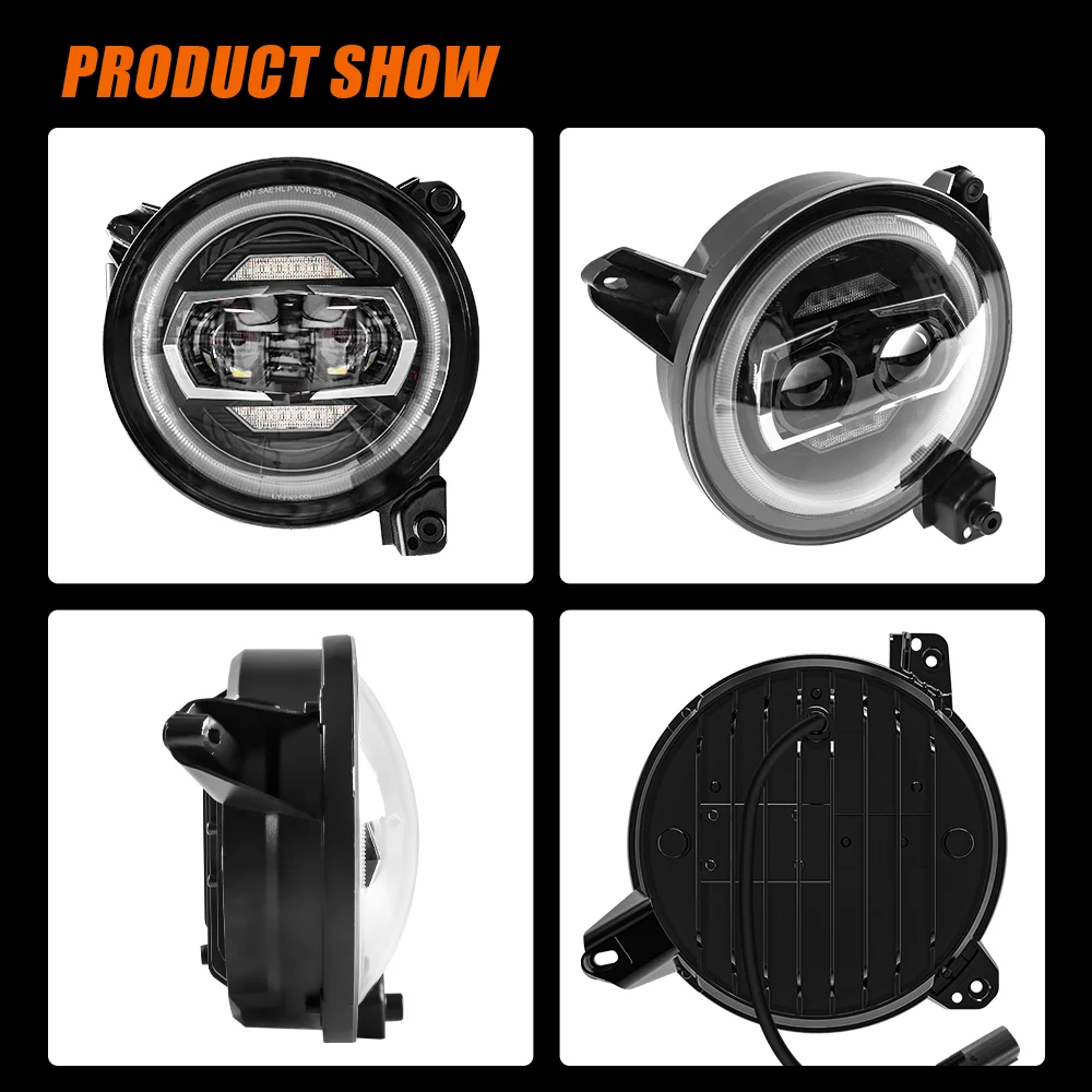 JL1314 Headlight for Jeep JL Wrangler 2018+ view 8