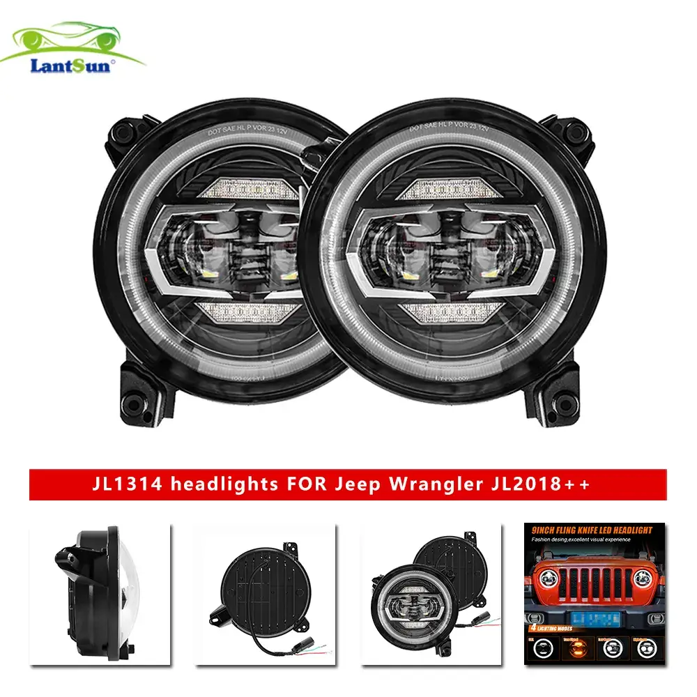 JL1314 Headlight for Jeep JL Wrangler 2018+ view 7