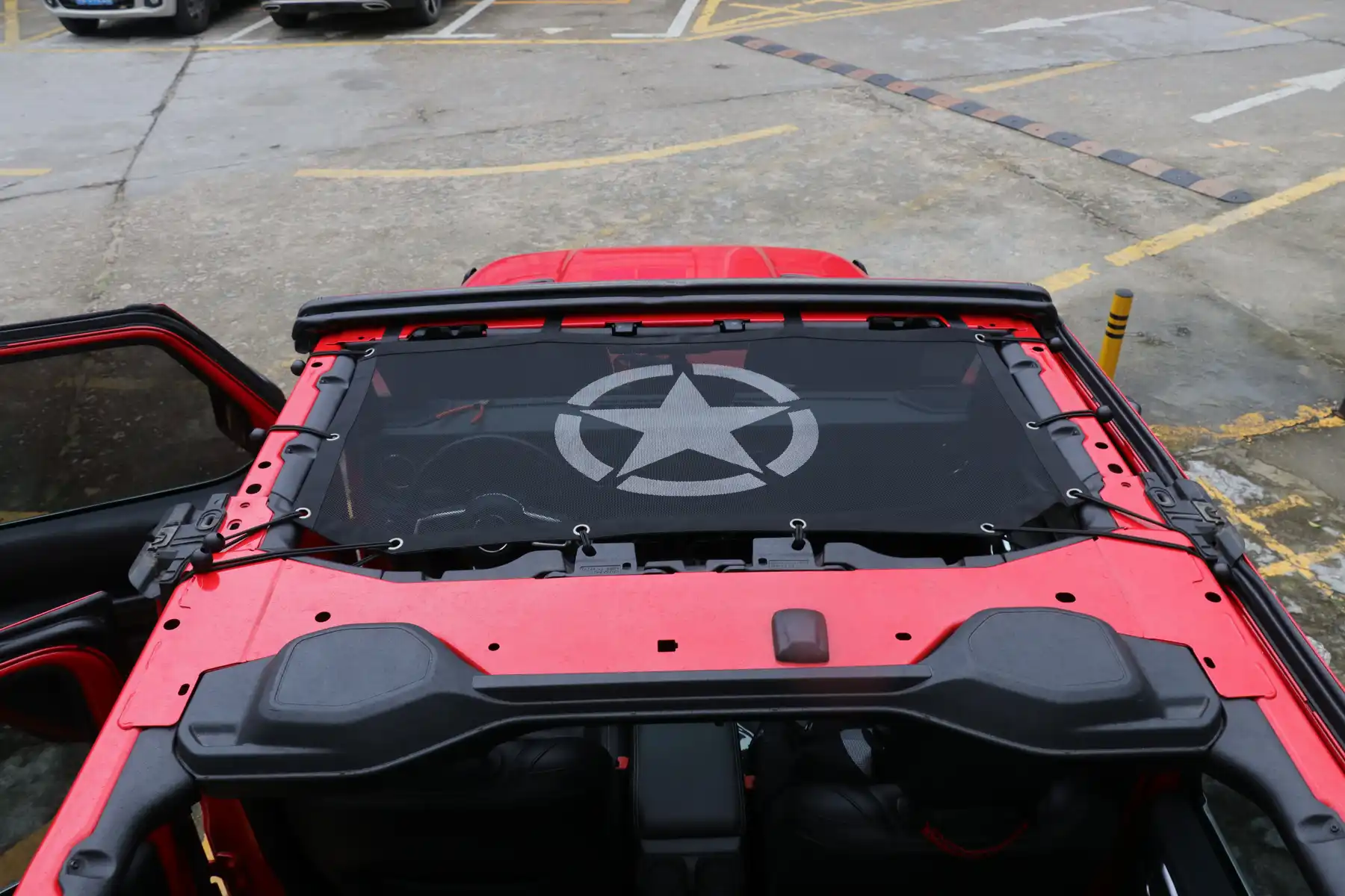 JL1319, 2-door 4-door Universal Roof Sunshade Net for Jeep JL Wrangler 2018+ 2.0L