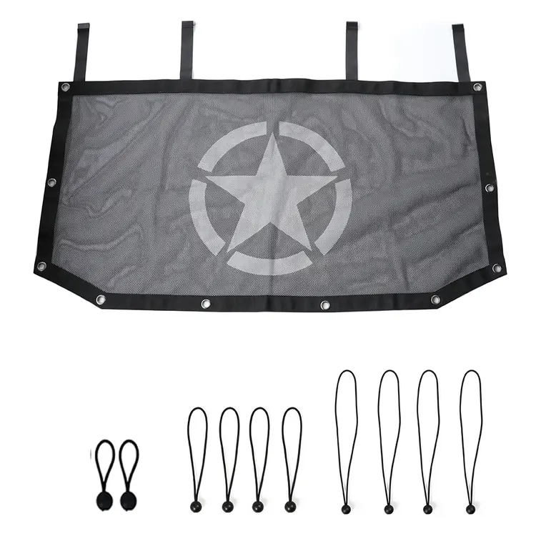 JL1319, 2-door 4-door Universal Roof Sunshade Net for Jeep JL Wrangler 2018+ 2.0L view 2