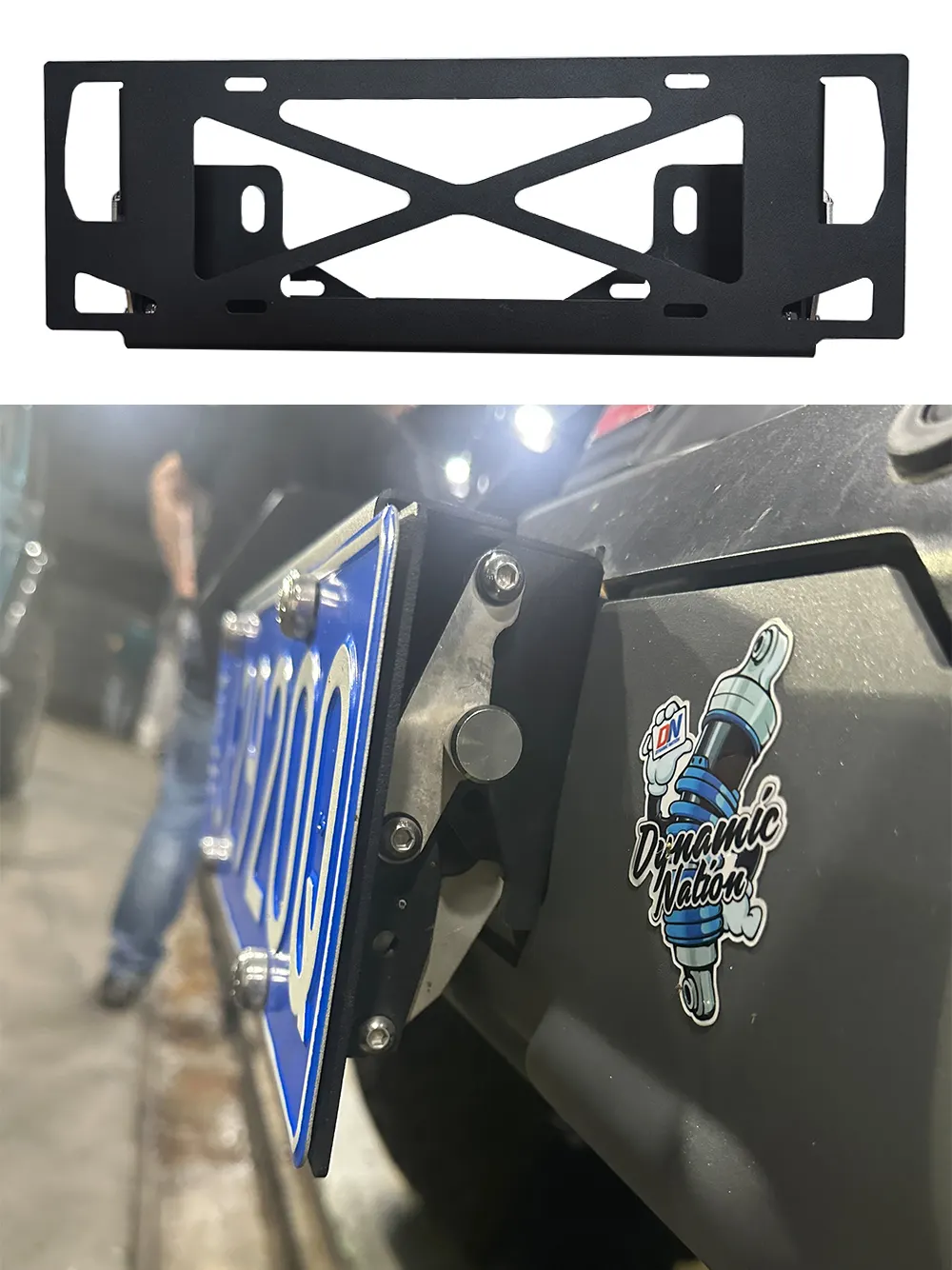 JL1329(Front Bar License Plate Up Moving Bracket view 3