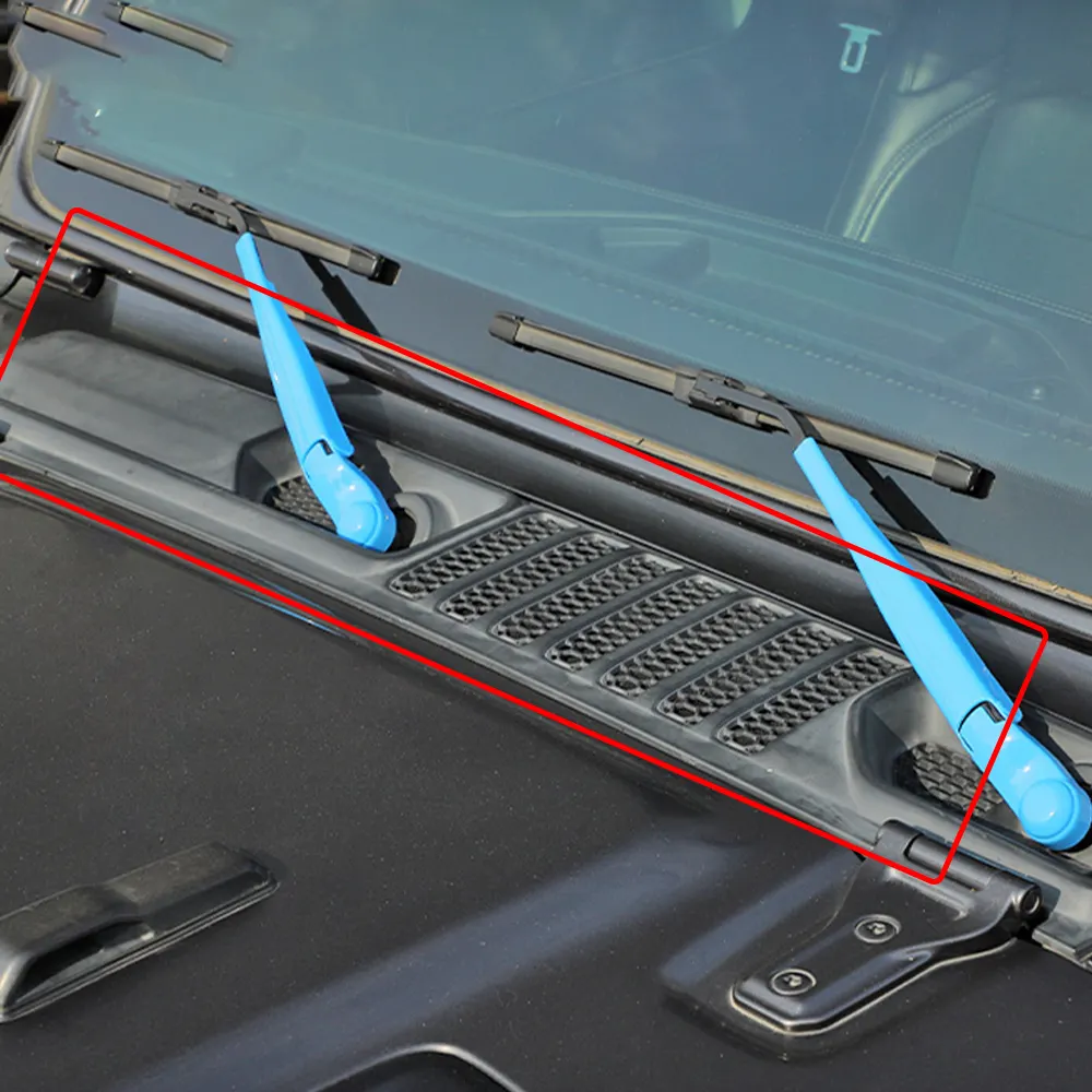 JL1333 Car Engine Hood Vent Car Engine Louvers Bonnet Vent Cover for Jeep Wrangler JL 18-24 view 4
