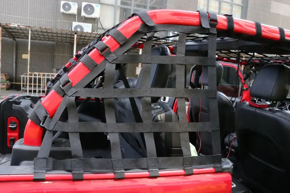 JL1334 Roof Top Cargo Restraint System Net Trunk Net for Jeep Wrangler Jk 07-17 JL2018++ view 8
