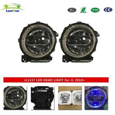 Round Led Light Offroad 42W 45W Truck 12v Led Tractor for Jeep JL2018+ Led Headlight JL1117 view 4