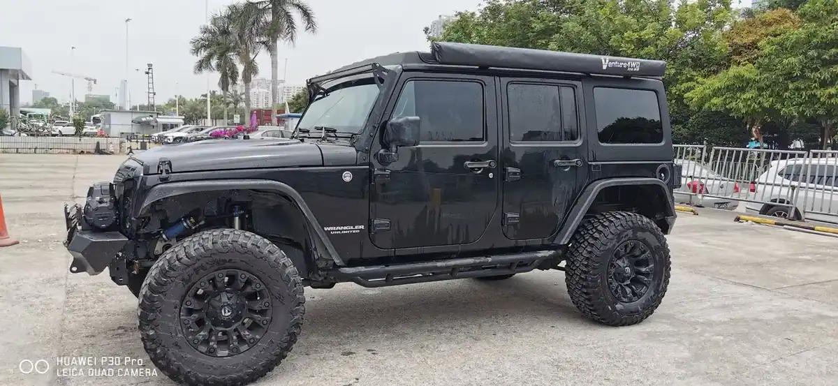 Composite Fiber JL2020 Roof Tent Lathe Jeep JL Wrangler 2018+ JK07-17 view 6