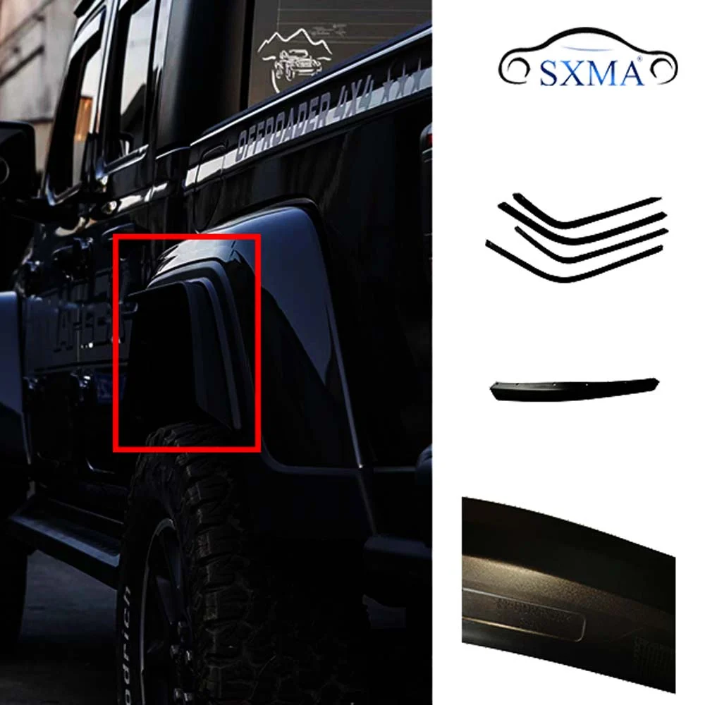 JT1012 JT the Gladiator Little Wheel Eyebrow Bar for JEEP Wrangler Widen by 5cm Installation of Orig view 3
