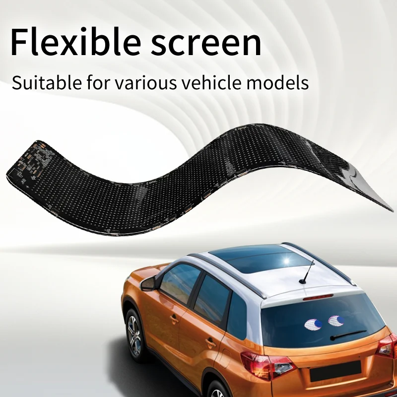 K7 Car Rear Window Car Expression Screen, Rear Windshield Interactive Advertising Screen, Car LED D view 3