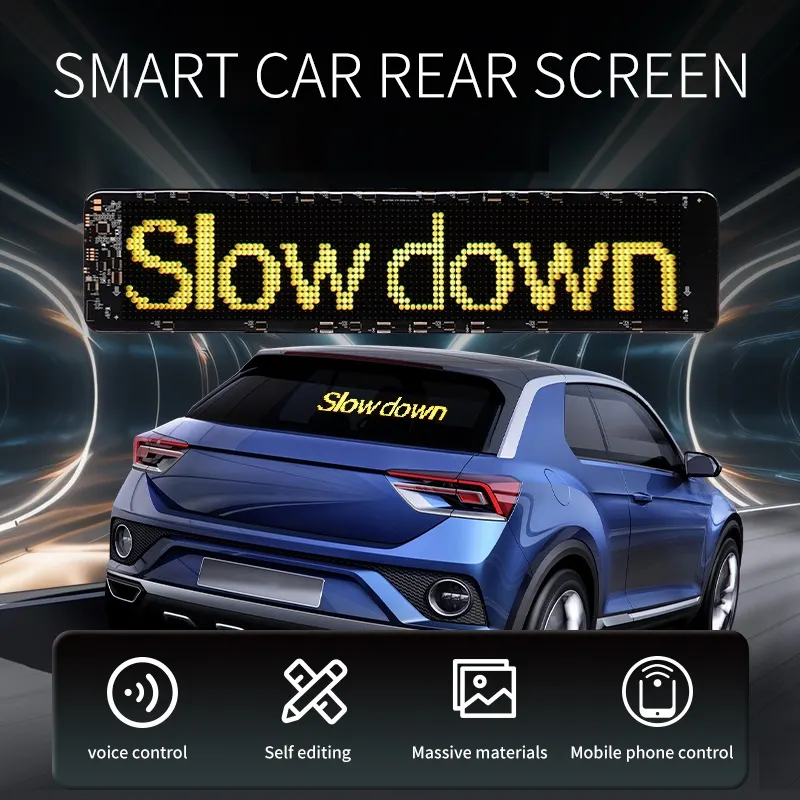 K7 Car Rear Window Car Expression Screen, Rear Windshield Interactive Advertising Screen, Car LED D view 5