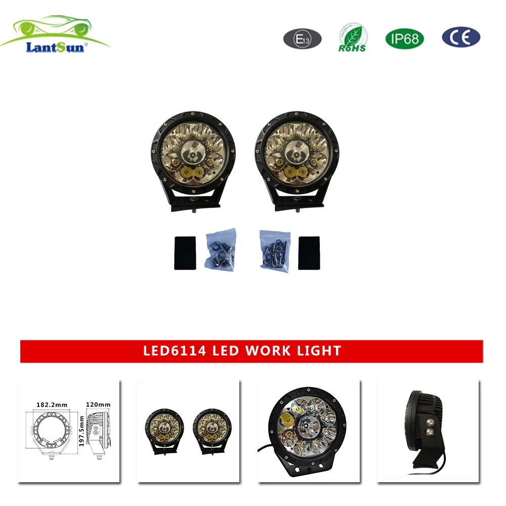 Lantsun LED6114 7 Inch LED Light Car Accessories Work Light view 6